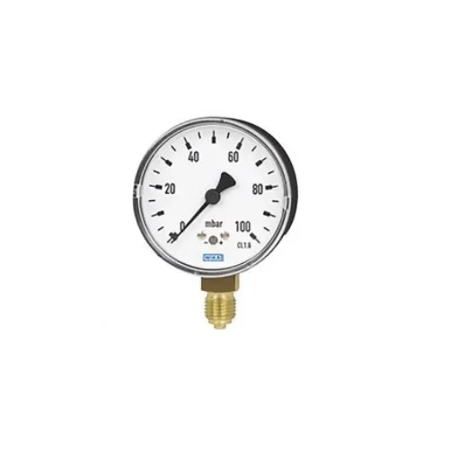 WIKA NPT 1/4 Analogue Pressure Gauge 0bar Bottom Entry 63mm Outside Diameter - 9885991 product image