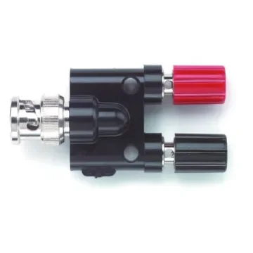 Pomona Black, Male Test Connector Adapter With Brass contacts and Nickel Plated - Socket Size: 4mm - 1296 product image