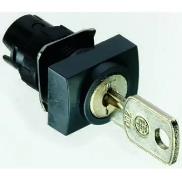 Schneider Electric Harmony XB6 2-position Key Switch Head, Latching, 16mm Cutout - ZB6DGB product image