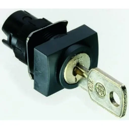 Schneider Electric Harmony XB6 2-position Key Switch Head, Latching, 16mm Cutout - ZB6DGB product image