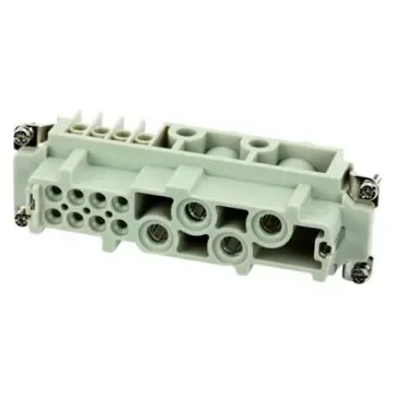 Amphenol Industrial Heavy Duty Power Connector Insert, 40A, Female, Heavy Mate C146 Series, 12 Contacts - C146 10B012 100 13 product image