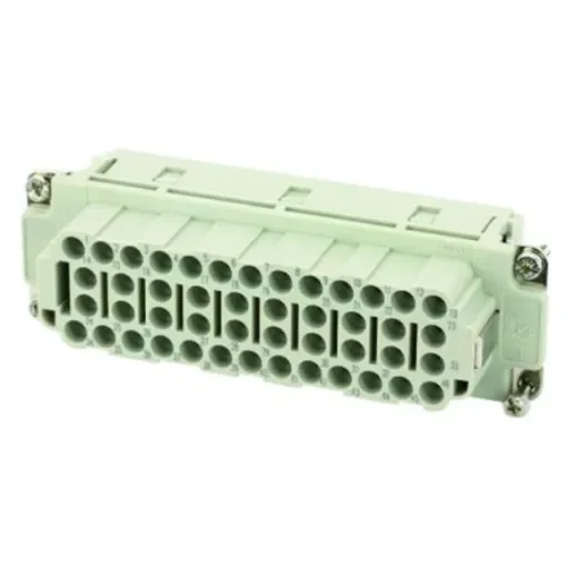Amphenol Industrial Heavy Duty Power Connector Insert, 16A, Female, Heavy Mate C146 Series, 46 Contacts - C146 10B046 500 10 product image