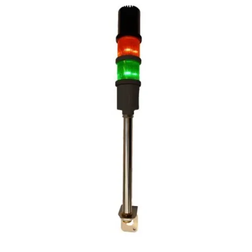 RS PRO Red/Green Buzzer Signal Tower, 2 Lights, 24 V ac/dc, Screw Mount - 2222445 product image