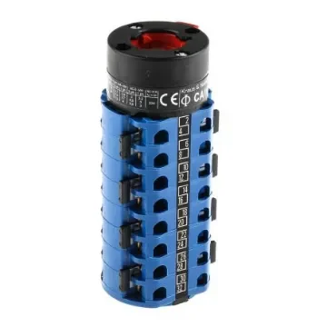 Kraus & Naimer, 8P 2 Position 60° Double Throw Cam Switch, 20A - CA10.A372/GBA001.*FT product image