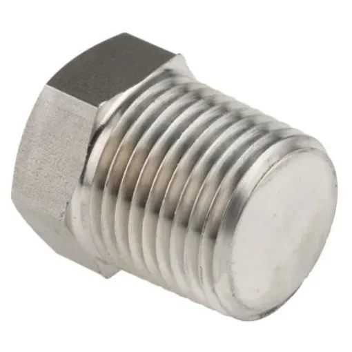 RS PRO Stainless Steel Pipe Fitting Hexagon Plug, Male NPT 1/2in - 2226591 product image