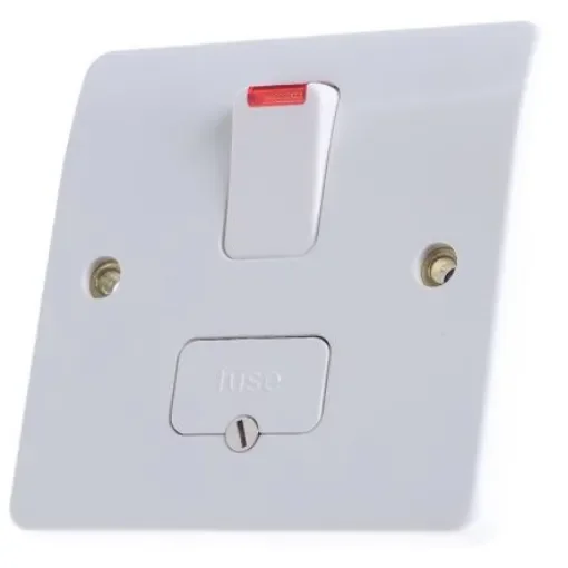 MK Electric 13A 1 Gang Switched Fused Spur - K1060 WHI product image