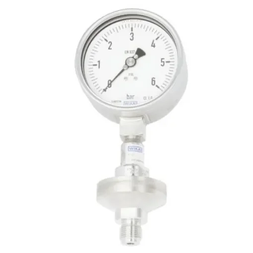 WIKA NPT 1/2 Analogue Pressure Gauge 4bar Bottom Entry 100mm Outside Diameter - 14200514 product image