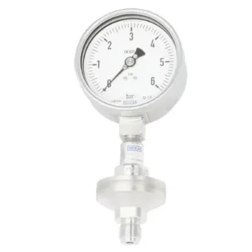 WIKA NPT 1/2 Analogue Pressure Gauge 60bar Bottom Entry 100mm Outside Diameter - 14200521 product image