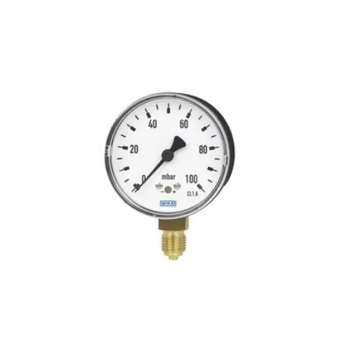 WIKA NPT 1/4 Analogue Pressure Gauge 0bar Bottom Entry 63mm Outside Diameter - 40038165 product image