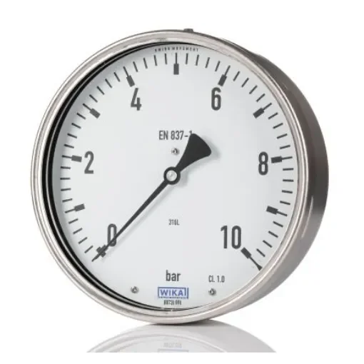 WIKA G 1/2 Analogue Pressure Gauge 1.5bar Back Entry 160mm Outside Diameter - 9660288 product image