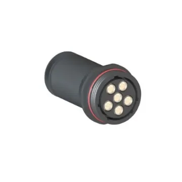 Bulgin Circular Connector, 6 Contacts, Cable Mount, Socket, Female, IP68, Buccaneer 9000 High Power Series - PXP9051/06/S/1 product image