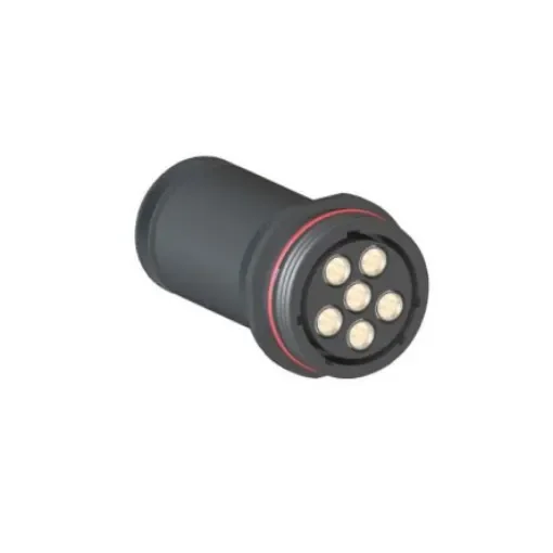 Bulgin Circular Connector, 6 Contacts, Cable Mount, Socket, Female, IP68, Buccaneer 9000 High Power Series - PXP9051/06/S/1 product image