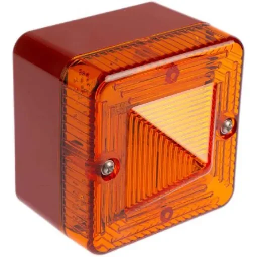 e2s L101X Series Amber Flashing Beacon, 24 V ac/dc, Surface Mount, Xenon Bulb, IP66 - L101XDC024BR/A product image