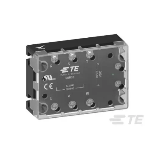 TE Connectivity SSR3 Series Solid State Relay 3 Phase, 25 A Load, Panel Mount, 480 V ac Load - 1-2345984-3 product image
