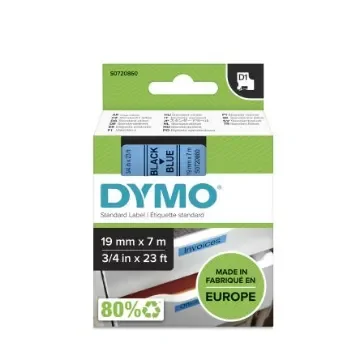 Dymo Black on Blue Label Printer Tape, 7 m Length, 19 mm Width - S0720860 product image