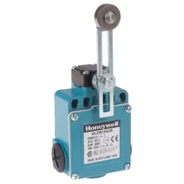 Honeywell GLE Series Adjustable Roller Lever Limit Switch, 2NO/2NC, IP67, DPDT, Die Cast Zinc Housing, 300V ac Max, 6A - GLEB24A2B product image