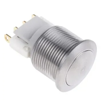 APEM Push Button Switch, Momentary, Panel Mount, 19.2mm Cutout, SPDT, 125/250V ac, IP65 - AV19LB407 product image