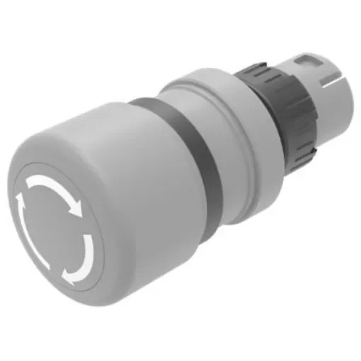 EAO 61 Series Series Grey Maintained Push Button Head, 22mm Cutout - 61-3440.4/8 product image