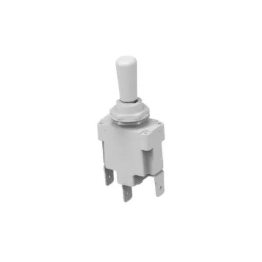 TE Connectivity Toggle Switch, Through Hole Mount, On-Off-On, SPDT, Quick Connect Terminal - 07-1-2-15 product image