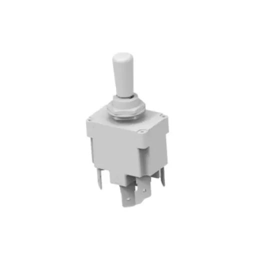 TE Connectivity Toggle Switch, Panel Mount, (On)-On-(On), DPDT, Spade Terminal - 07-2-2-22 product image