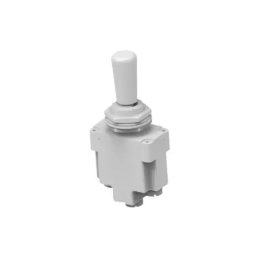 TE Connectivity Toggle Switch, Through Hole Mount, (On)-Off-(On), SPDT, Screw Terminal - 08-1-1-17 product image