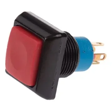 APEM Push Button Switch, Momentary, Panel Mount, 12.9mm Cutout, SPDT, 24V dc, IP67 - IPC5SAD6 product image