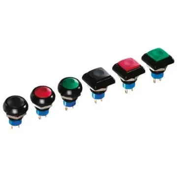APEM Push Button Switch, Momentary, Panel Mount, 12.9mm Cutout, SPDT, 24V dc, IP67 - IPC5SAD7/1 product image