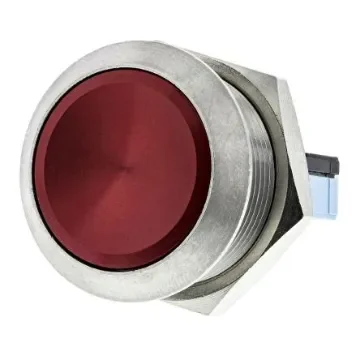 APEM Push Button Switch, Momentary, Panel Mount, 19.2mm Cutout, SPDT, 250V ac, IP65 - AV22LC462 product image