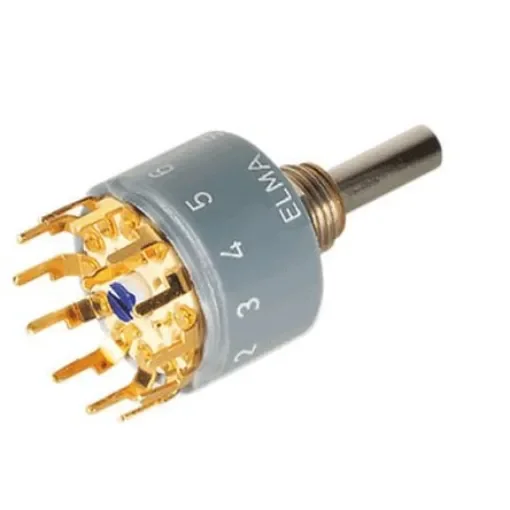 Elma TYPE 01, 6 Position Rotary Selector Switch, 2 A, Solder - 01-1263 product image