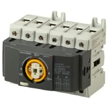 Socomec 3P Pole DIN Rail Non-Fused Switch Disconnector - 80A Maximum Current - 22303008 product image