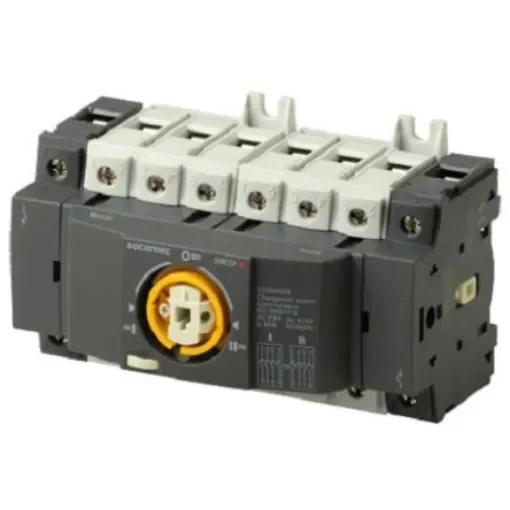 Socomec 4P Pole DIN Rail Non-Fused Switch Disconnector - 80A Maximum Current - 22304008 product image