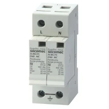 Socomec 1 Phase Industrial Surge Protector, 40kA - 49821424 product image