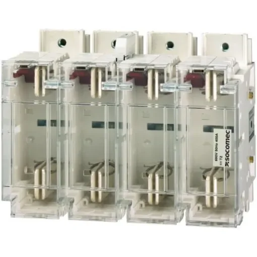 Socomec 160A Rail Mount Fuse Holder for 00 Fuse, 3P, 690V - 65001130 product image