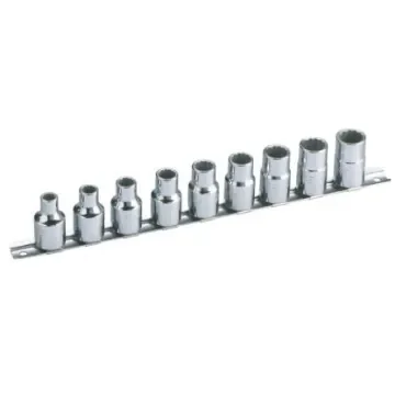 SAM 9-Piece Metric 1/2 in Standard Socket Set, 12 point - S-J9R product image