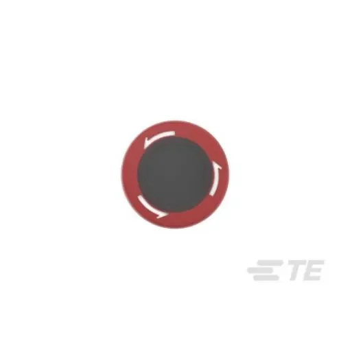 TE Connectivity Twist Release Illuminated Emergency Stop Push Button, Panel Mount, 16mm Cutout, 1NC, IP65 - PBES16L1HR product image