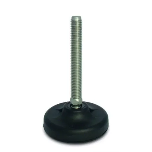 RS PRO M20 103mm Dia. Polyamide Adjustable Foot, 2500kg Static Load Capacity 30° Tilt Angle - 2245782 product image