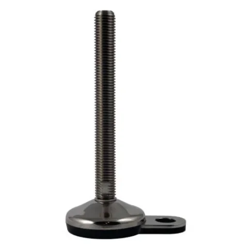 RS PRO M16 100mm Dia. Rubber Adjustable Foot, 1500kg Static Load Capacity 10° Tilt Angle - 2245796 product image