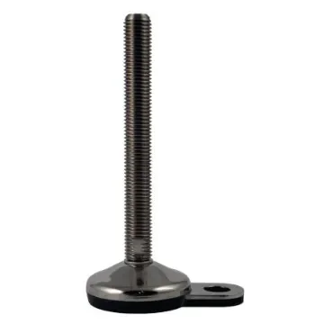 RS PRO M24 100mm Dia. Rubber Adjustable Foot, 1500kg Static Load Capacity 10° Tilt Angle - 2245798 product image