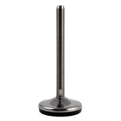 RS PRO M16 80mm Dia. Rubber Adjustable Foot, 1000kg Static Load Capacity 10° Tilt Angle - 2245826 product image