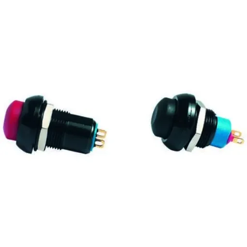 APEM Push Button Switch, Momentary, Panel Mount, 13.6mm Cutout, SPST, 28V dc, IP67 - IPR3SAD7/1104 product image