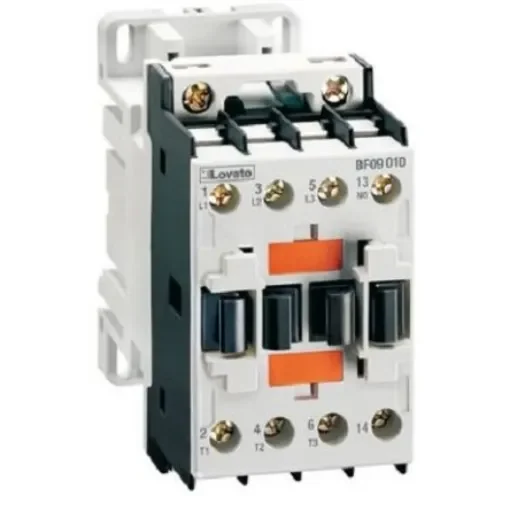 Lovato Contactor, 24 V dc Coil, 3-Pole, 18 A, 10 kW, 1NO - BF1810L024 product image