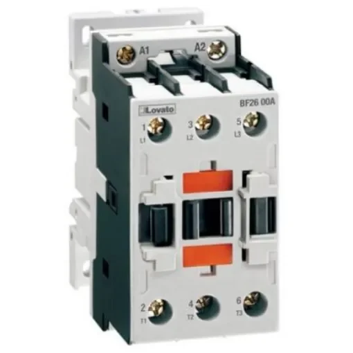 Lovato Contactor, 400 V ac Coil, 3-Pole, 26 A, 18.5 kW, 3NO - BF2600A400 product image