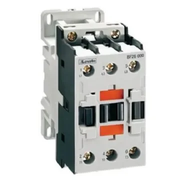 Lovato Contactor, 24 V dc Coil, 3-Pole, 26 A, 18.5 kW, 3NO - BF2600D024 product image