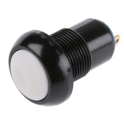 APEM Push Button Switch, Latching, Panel Mount, 13.6mm Cutout, SPST, 28V dc, IP67 - IPR1SAD7/1 product image