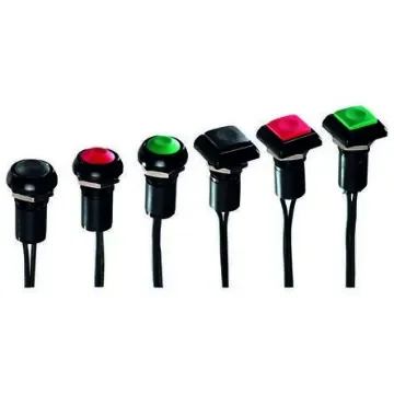 APEM Push Button Switch, Momentary, Panel Mount, 12mm Cutout, SPST, 48V ac, IP67 - IPC3FAD9 product image