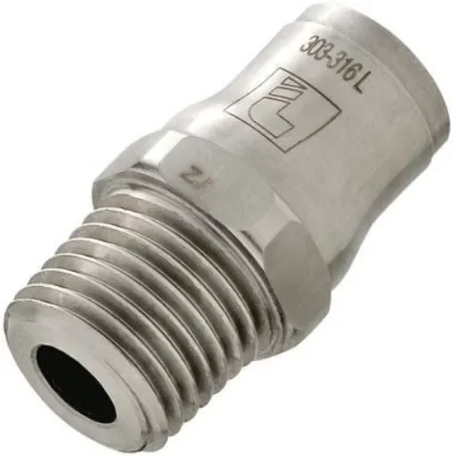 Legris LF3800 Series Straight Threaded Adaptor, R 1/8 Male to Push In 4 mm, Threaded-to-Tube Connection Style - 3805 04 10 product image