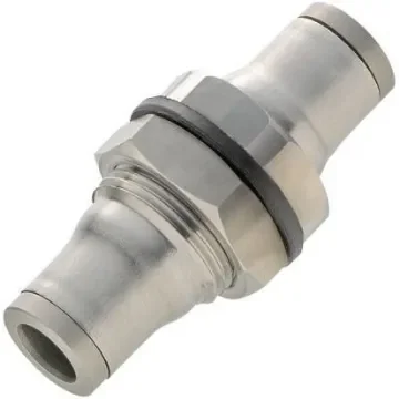 Legris LF3800 Series Bulkhead Tube-to-Tube Adaptor, Push In 12 mm to Push In 12 mm, Tube-to-Tube Connection Style - 3816 12 00 product image