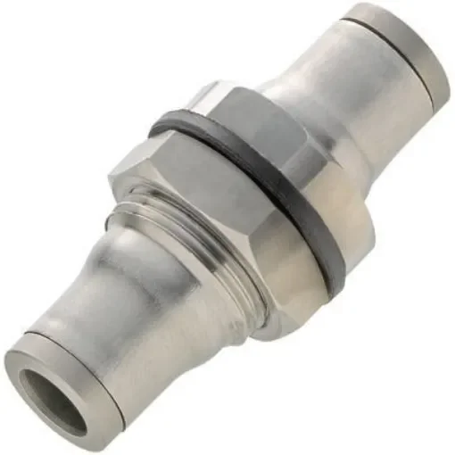 Legris LF3800 Series Bulkhead Tube-to-Tube Adaptor, Push In 12 mm to Push In 12 mm, Tube-to-Tube Connection Style - 3816 12 00 product image