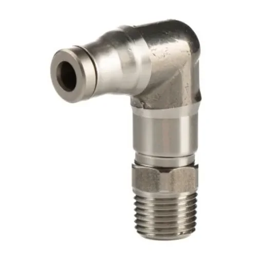 Legris LF3800 Series Elbow Threaded Adaptor, R 1/8 Male to Push In 4 mm, Threaded-to-Tube Connection Style - 3809 04 10 product image
