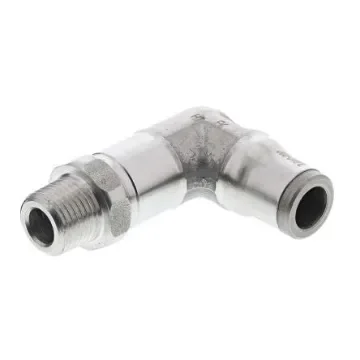 Legris LF3800 Series Elbow Threaded Adaptor, R 1/8 Male to Push In 6 mm, Threaded-to-Tube Connection Style - 3809 06 10 product image